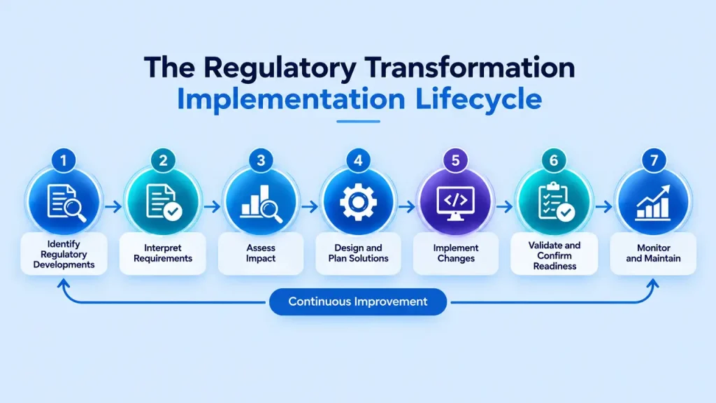 Regulatory Transformation Lifecycle Infographic